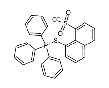 8-((triphenylphosphonio)thio)naphthalene-1-sulfonate Structure