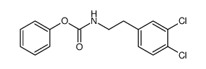 [2-(3,4-dichlorophenyl)ethyl]carbamic acid phenyl ester结构式