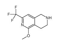 5-Methoxy-7-trifluoromethyl-1,2,3,4-tetrahydro-[2,6]naphthyridine Structure