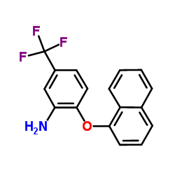 2-(1-Naphthyloxy)-5-(trifluoromethyl)aniline结构式