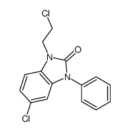 5-chloro-1-(2-chloroethyl)-3-phenylbenzimidazol-2-one结构式