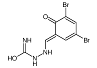 [(3,5-dibromo-6-oxocyclohexa-2,4-dien-1-ylidene)methylamino]urea结构式