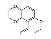 1,4-Benzodioxin-5-carboxaldehyde,6-ethoxy-2,3-dihydro-(9CI) Structure
