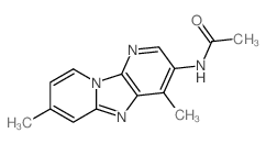 Acetamide, N-(4,7-dimethyldipyrido(1,2-a:3,2-d)imidazol-3-yl)- structure