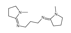 1-methyl-N-[3-[(1-methylpyrrolidin-2-ylidene)amino]propyl]pyrrolidin-2-imine Structure