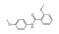 N-(4-methoxyphenyl)-2-(methylthio)benzamide Structure