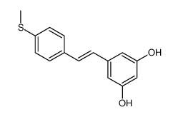 5-[2-(4-methylsulfanylphenyl)ethenyl]benzene-1,3-diol结构式