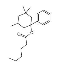 (3,3,5-trimethyl-1-phenylcyclohexyl) hexanoate结构式