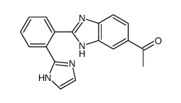 1-[2-[2-(1H-imidazol-2-yl)phenyl]-3H-benzimidazol-5-yl]ethanone Structure