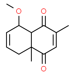 1,4-Naphthoquinone,4a,5,8,8a-tetrahydro-8-methoxy-2,4a-dimethyl-(5CI) Structure