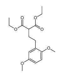 diethyl 2-[2-(2,5-dimethoxyphenyl)ethyl]propanedioate Structure