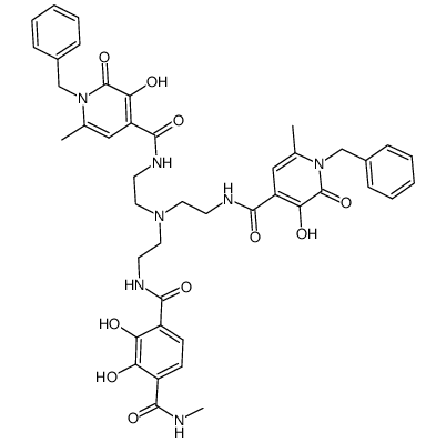 TREN-bis(1-Bn-6-Me-HOPO)-(TAM-Me)结构式