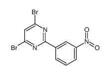 4,6-dibromo-2-(3-nitrophenyl)pyrimidine structure