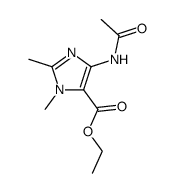 ethyl 4-acetamido-1,2-dimethyl-1H-imidazole-5-carboxylate Structure