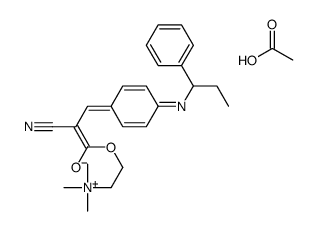 [2-[[2-cyano-3-[4-[ethylbenzylamino]phenyl]-1-oxoallyl]oxy]ethyl]trimethylammonium acetate picture