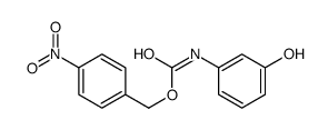 (4-nitrophenyl)methyl N-(3-hydroxyphenyl)carbamate结构式