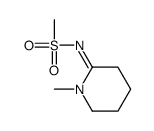 N-(1-methylpiperidin-2-ylidene)methanesulfonamide结构式