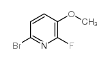 6-BROMO-2-FLUORO-3-METHOXYPYRIDINE structure