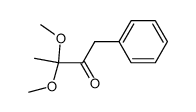 3,3-dimethoxy-1-phenylbutan-2-one结构式