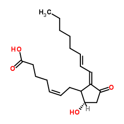 15-deoxy-Δ12,14-Prostaglandin D2 (15-deoxy-Δ12,14-PGD2) structure