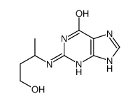2-(4-hydroxybutan-2-ylamino)-3,7-dihydropurin-6-one Structure