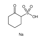 Cyclohexanesulfonic acid, 2-oxo-, sodium salt Structure