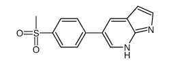 5-(4-methylsulfonylphenyl)-1H-pyrrolo[2,3-b]pyridine结构式