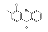 2-BROMO-3'-CHLORO-4'-METHYLBENZOPHENONE structure