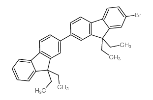 7-Bromo-9,9,9',9'-tetraethyl-2,2'-bifluorene structure