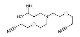 3-[bis[2-(2-cyanoethoxy)ethyl]amino]propanamide结构式