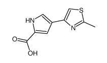 4-(2-Methylthiazol-4-yl)-1H-pyrrole-2-carboxylic acid结构式