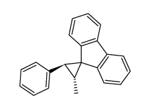 trans-2-methyl-3-phenylspiro(cyclopropane-1,9'-(9H)fluorene)结构式