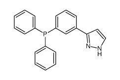 diphenyl-[3-(1H-pyrazol-5-yl)phenyl]phosphane结构式