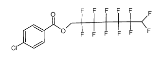 1,1,7-trihydrododecafluoroheptyl p-chlorobenzoate Structure