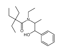 N,2,2-triethyl-N-(1-hydroxy-1-phenylpropan-2-yl)butanamide Structure