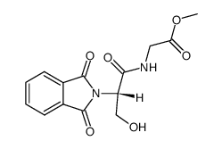 methyl (L)-Nα-phthaloylserylglycinate Structure