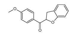 2,3-dihydro-1-benzofuran-2-yl-(4-methoxyphenyl)methanone Structure