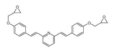 2,6-bis[2-[4-(oxiran-2-ylmethoxy)phenyl]ethenyl]pyridine结构式