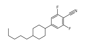 2,6-二氟-4-(反式-4-戊基环己基)苯甲腈结构式