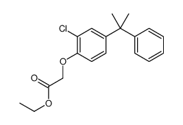 ethyl 2-[2-chloro-4-(2-phenylpropan-2-yl)phenoxy]acetate Structure