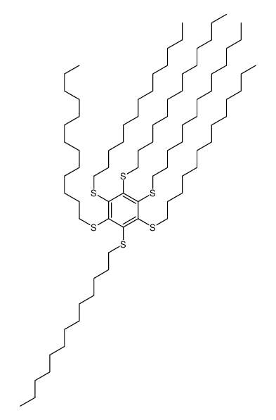 1,2,3,4,5,6-hexakis(tridecylsulfanyl)benzene结构式