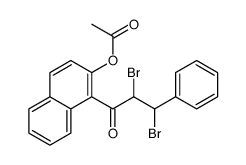 [1-(2,3-dibromo-3-phenylpropanoyl)naphthalen-2-yl] acetate结构式