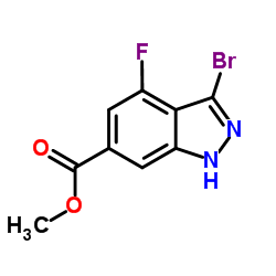 Methyl 3-bromo-4-fluoro-1H-indazole-6-carboxylate picture