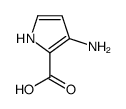 3-氨基-1H-吡咯-2-羧酸结构式