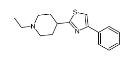 2-(1-ethylpiperidin-4-yl)-4-phenyl-1,3-thiazole结构式