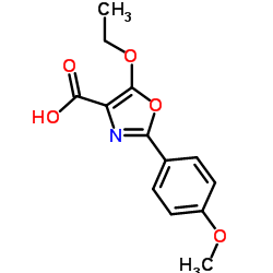 5-Ethoxy-2-(4-methoxyphenyl)-1,3-oxazole-4-carboxylic acid Structure