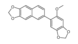 6-(6-methoxy-1,3-benzodioxol-5-yl)benzo[f][1,3]benzodioxole结构式