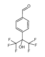 4-(1,1,1,3,3,3-hexafluoro-2-hydroxypropan-2-yl)benzaldehyde结构式