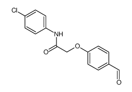 N-(4-chlorophenyl)-2-(4-formylphenoxy)acetamide结构式