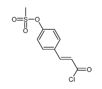 [4-(3-chloro-3-oxoprop-1-enyl)phenyl] methanesulfonate结构式
